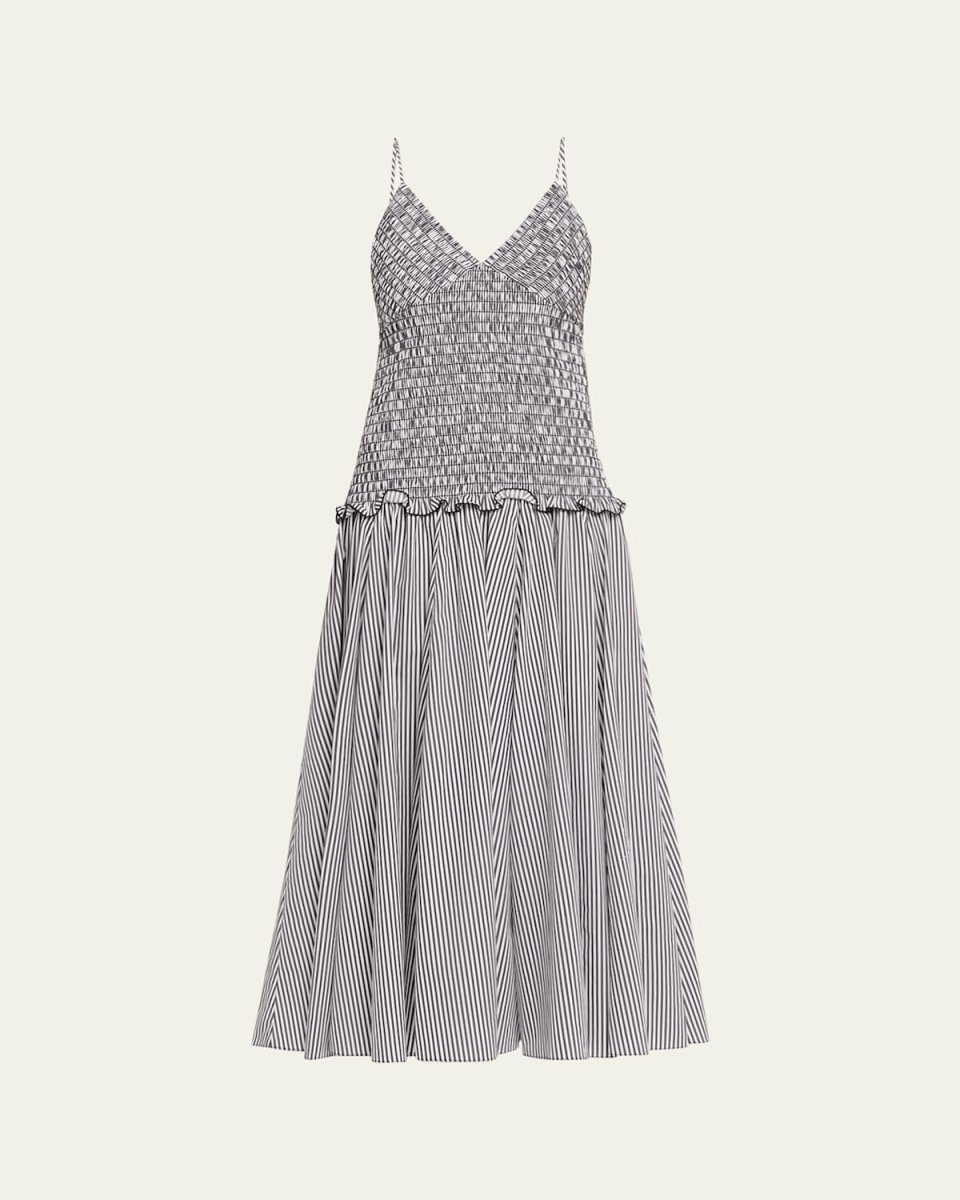 Josie Smocked Drop-Waist Maxi Dress